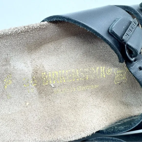Birkenstock Ibiza Black Double Buckle Strap - Narrow Footbed - Sz 36 Hippie Boho