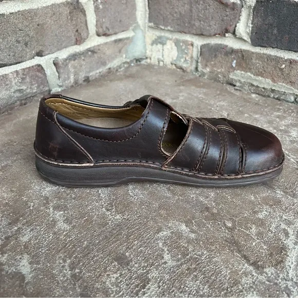 Birkenstock Madeira Leather Flats Sz 38