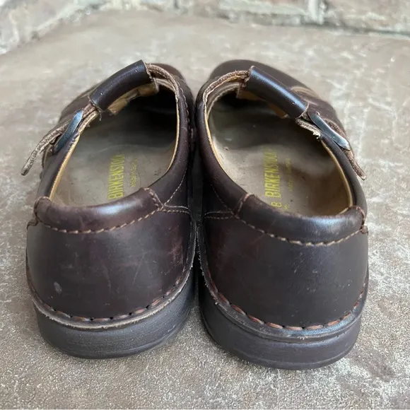 Birkenstock Madeira Leather Flats Sz 38