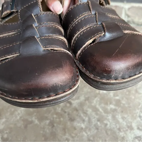 Birkenstock Madeira Leather Flats Sz 38