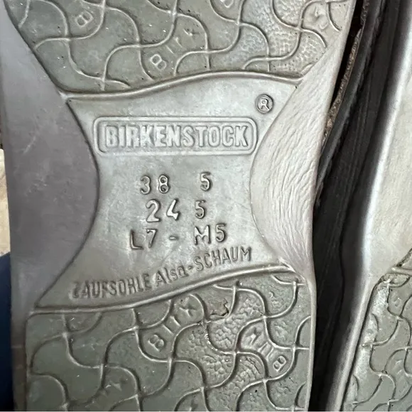 Birkenstock Madeira Leather Flats Sz 38