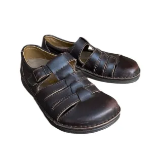 Birkenstock Madeira Leather Flats Sz 38