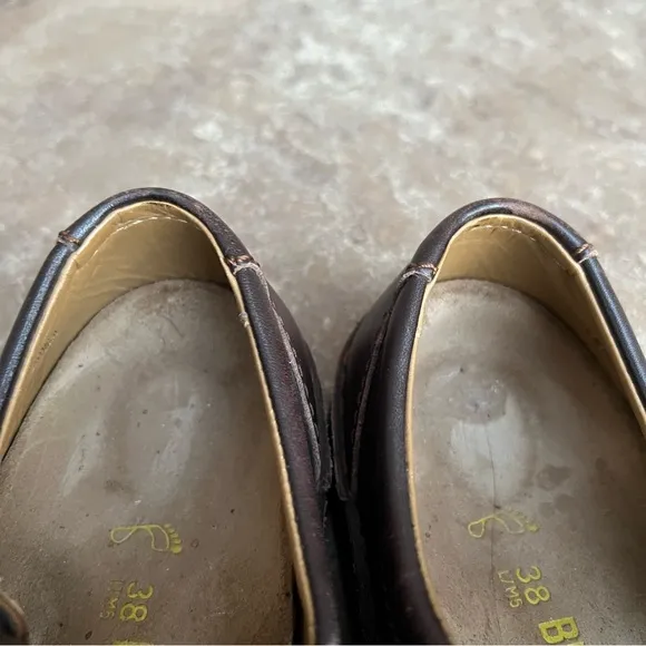 Birkenstock Madeira Leather Flats Sz 38