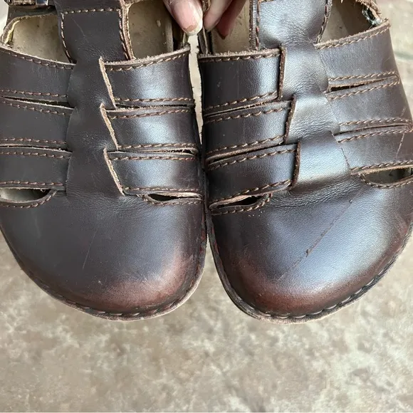 Birkenstock Madeira Leather Flats Sz 38