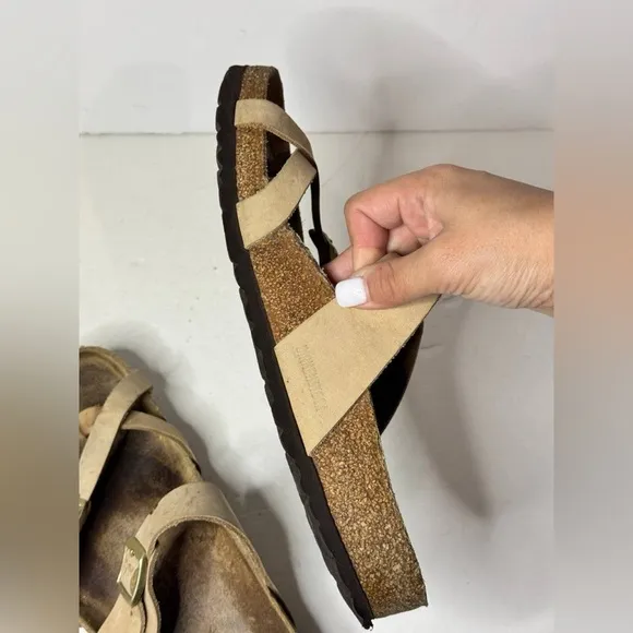 Birkenstock Mayari Birko Flor Toe Loop Slide Sandals Women Size 41