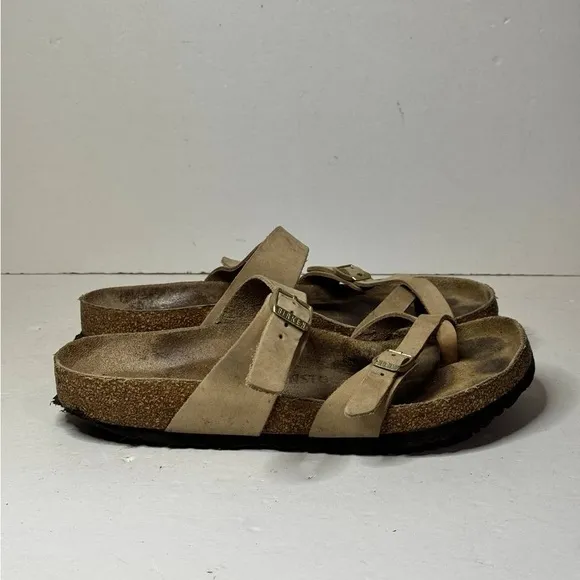 Birkenstock Mayari Birko Flor Toe Loop Slide Sandals Women Size 41