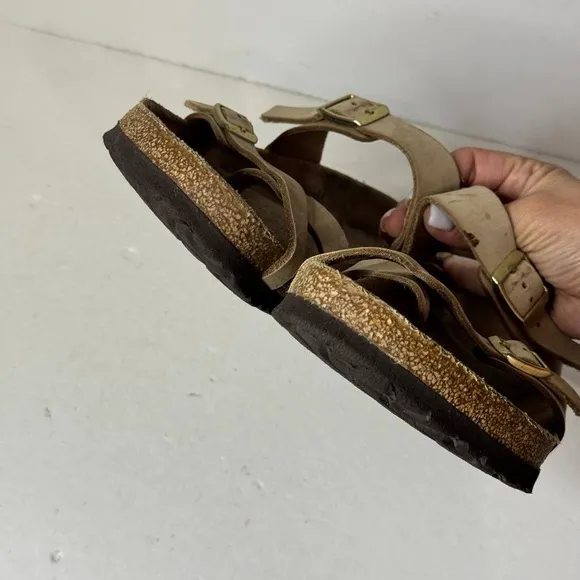 Birkenstock Mayari Birko Flor Toe Loop Slide Sandals Women Size 41