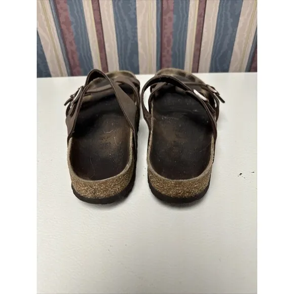 Birkenstock Mayari Brown Toe Loop Sandals Womens Size 11 EU42