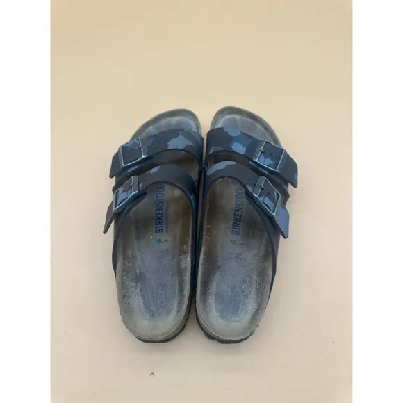 Birkenstock Men’s Arizona Birko-Flor Sandals - Camo Black Size 41 EU / 8 US