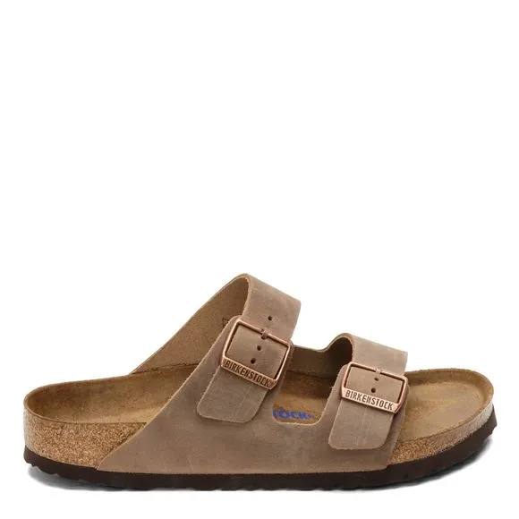 BIRKENSTOCK MEN'S ARIZONA SOFT FOOTBED SANDALS, TOBACCO, BROWN, 10.5 WOMEN/