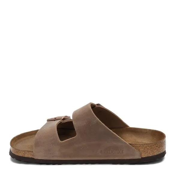 BIRKENSTOCK MEN'S ARIZONA SOFT FOOTBED SANDALS, TOBACCO, BROWN, 10.5 WOMEN/