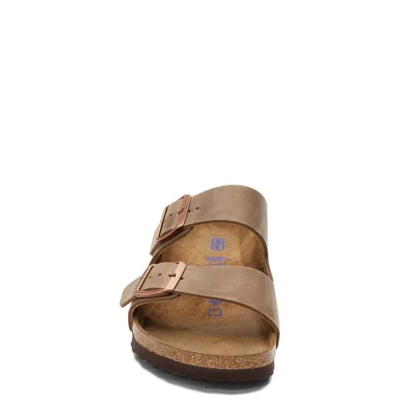 BIRKENSTOCK MEN'S ARIZONA SOFT FOOTBED SANDALS, TOBACCO, BROWN, 10.5 WOMEN/
