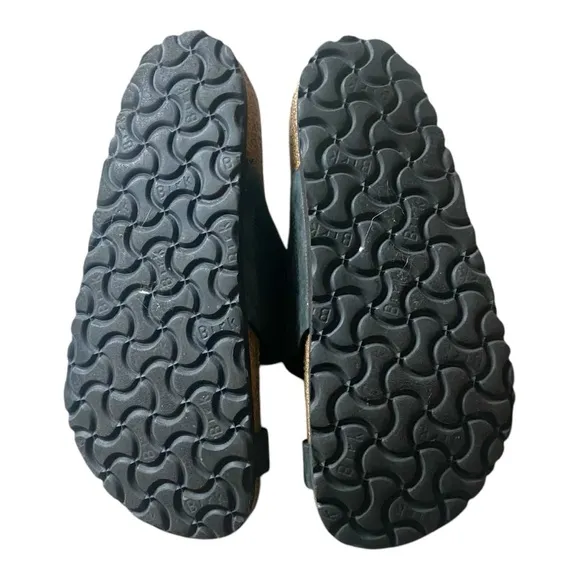 Birkenstock Miramar Big Buckle Toe Ring Sandals Sz 36 Regular Black/Silver