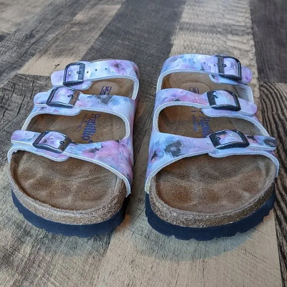 Birkenstock Papillio Florida Soft Footbed Sandals Pixel Rose