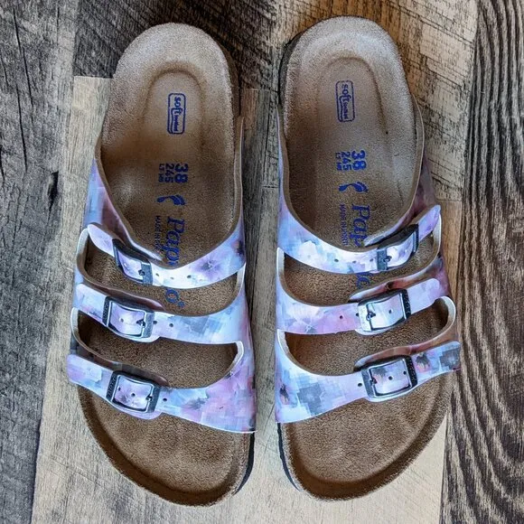 Birkenstock Papillio Florida Soft Footbed Sandals Pixel Rose