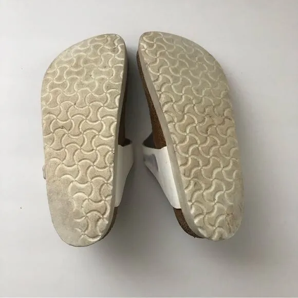 Birkenstock Papillio Gizeh white leather platform sandals size 40 woman’s