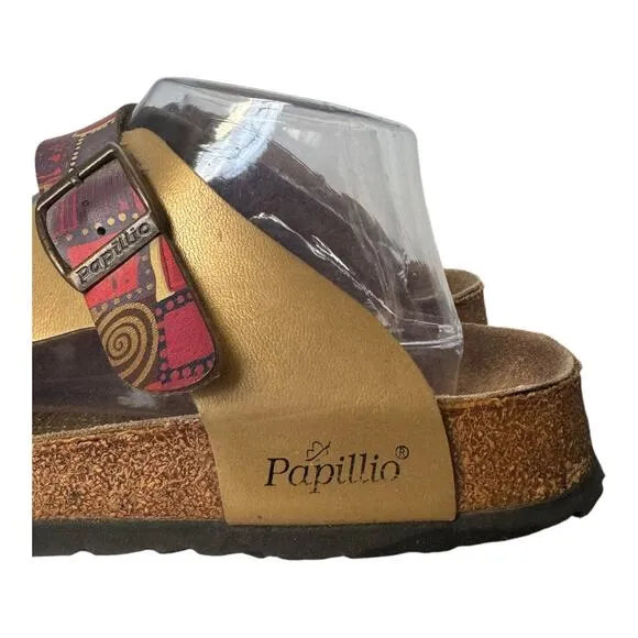 Birkenstock Papillio Graphic Metallic Sandals size 41 ladies size 10