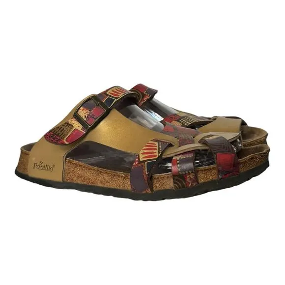Birkenstock Papillio Graphic Metallic Sandals size 41 ladies size 10