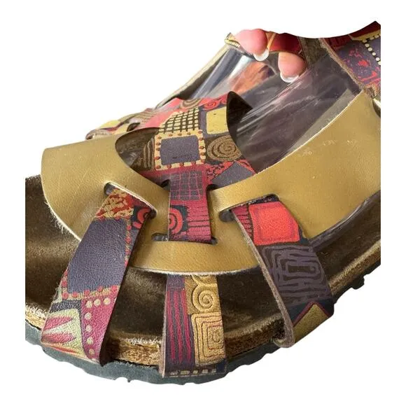 Birkenstock Papillio Graphic Metallic Sandals size 41 ladies size 10