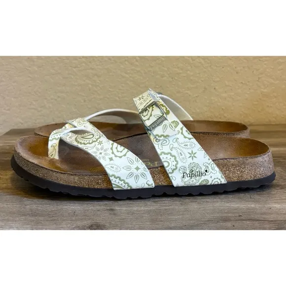 Birkenstock Papillio Tabora Sandals Paisley Pattern Straps