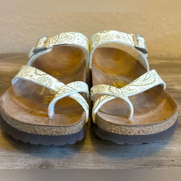 Birkenstock Papillio Tabora Sandals Paisley Pattern Straps