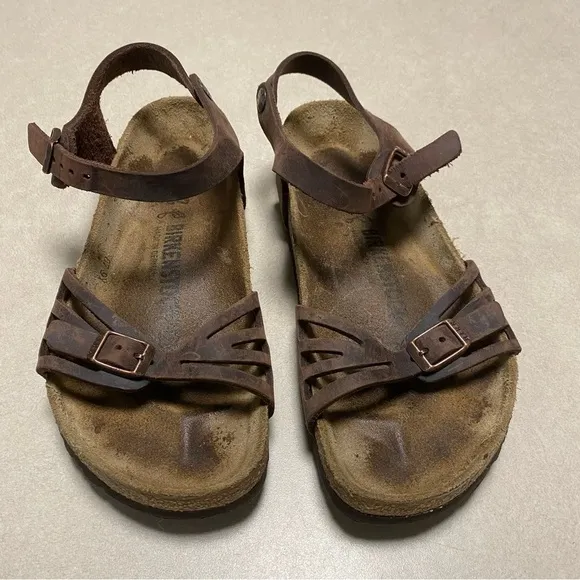 Birkenstock Sandals Women’s Size 6 Brown Bali Habana Oiled Leather Sandals