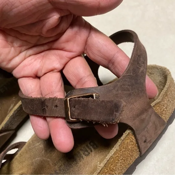 Birkenstock Sandals Women’s Size 6 Brown Bali Habana Oiled Leather Sandals