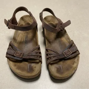 Birkenstock Sandals Women’s Size 6 Brown Bali Habana Oiled Leather Sandals