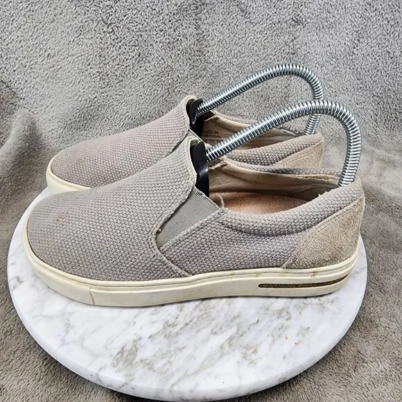 Birkenstock Shoes Womens Size EU 37 US 6 Gray Slip On Sneakers *Read*