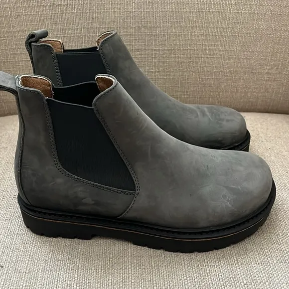 BIRKENSTOCK STALON II CHELSEA BOOTS, GREY SIZE 36 / 6