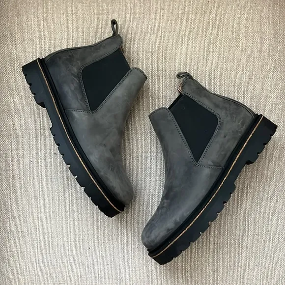 BIRKENSTOCK STALON II CHELSEA BOOTS, GREY SIZE 36 / 6