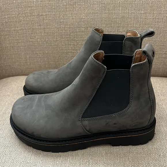 BIRKENSTOCK STALON II CHELSEA BOOTS, GREY SIZE 36 / 6