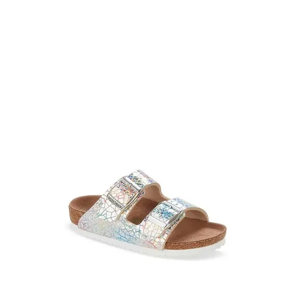 Birkenstock Unisex Arizona Vegan Hologram Sandals Size 13 EU 31 New in BOX