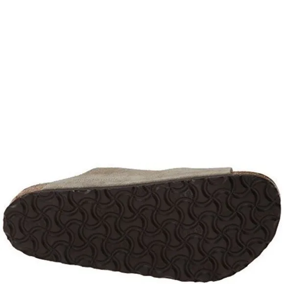 BIRKENSTOCK WOMENS EVA ARIZONA SLIPPERS, TAUPE SUEDE, 6-6.5