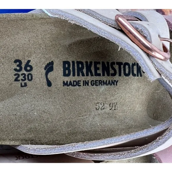 Birkenstock Womens Salina Rose/Old Rose Nubuck Sandals Sz 36 US 5-5.5 Narrow New