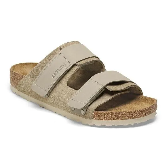 Birkenstock Women's Uji Taupe Suede Leather Sandals Size 41 NWOT