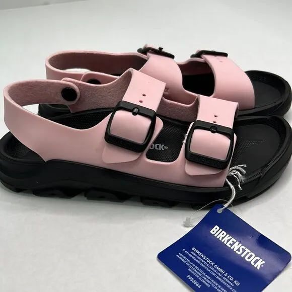 Birkenstock Mogadishu Pink and black rubber sandals size 34 (US 3-3.5) NWT