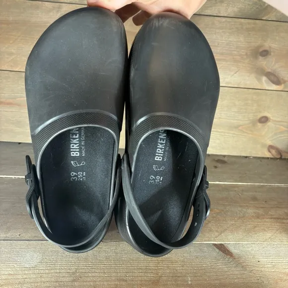 birkesntock birki air 2.0 womens size 8 shoes black slip on comfort clogs