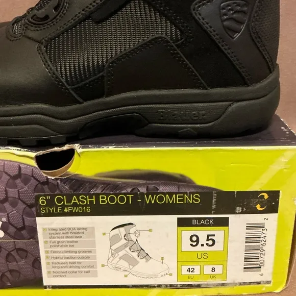 Blauer Clash 6” Women’s Tactical Boots 9.5 Black