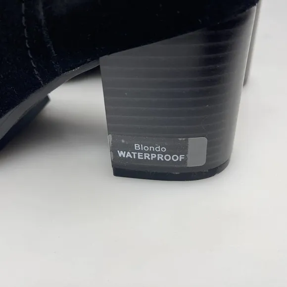 Blondo Tia Sherpa Cuff Ankle Booties in‎ Black Size 8.5 New Retail $160