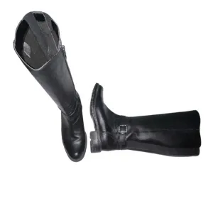 Blondo Women’s Velente‎ Tall Waterproof Leather Riding Boots Zip Black Size 7W