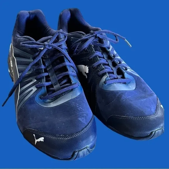 Blue Puma sneakers/tennis shoes