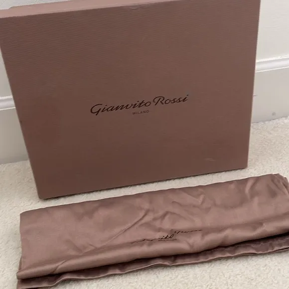 BNIB Gianvito Rossi Suede Espadrille Sandals, Brand New In Box, Box   Dustbag