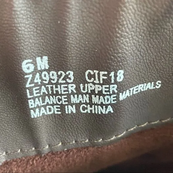boc 6 Brown Leather Oliver Mid Calf Riding Full Zip Up Buckle Boots gold b.o.c.