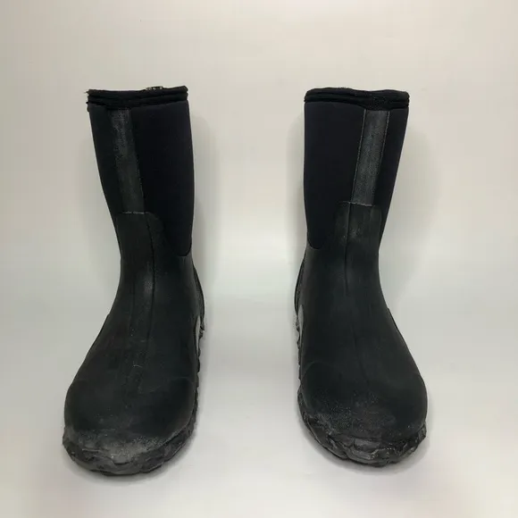 BOGS Men’s Size 10 Boots Black Classic Mid Arch Support EURO 43