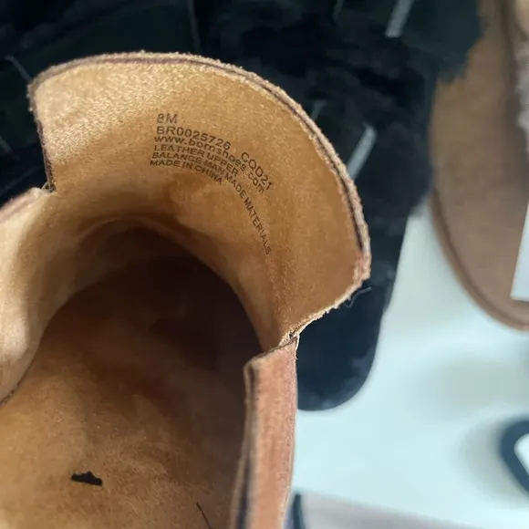 Born Selina Leather Distressed Slip On Mule Shoes