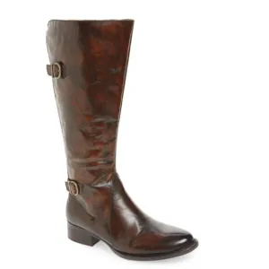 Born Womens 6.5 Gibb Knee High Leather Riding Boot in Brown NEW