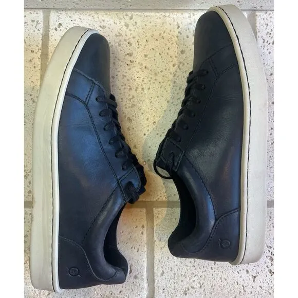 Born Men’s ALLEGHENY II Sneakers Navy Leather Lace Up Size 11.5