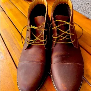 Bostonian Brown Leather Men's ankle boots EUC.