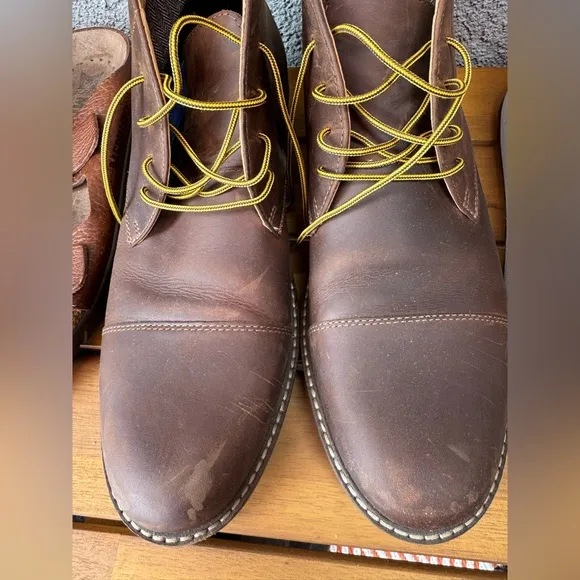 Bostonian Brown Leather Men's ankle boots EUC.